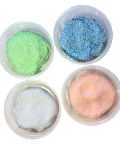 Perlenknete Pastell Glitter, 4 x 33 g, orange, blau, weiß, grün1.jpg