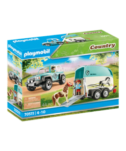 PLAYMOBIL-70511-PKW-mit-Ponyanhaenger