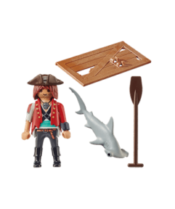 PLAYMOBIL-70598-Pirat-mit-Floss-und-Hammerhai1