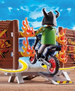 PLAYMOBIL® 70553 Stuntshow Stuntshow Motorrad mit Feuerwand2