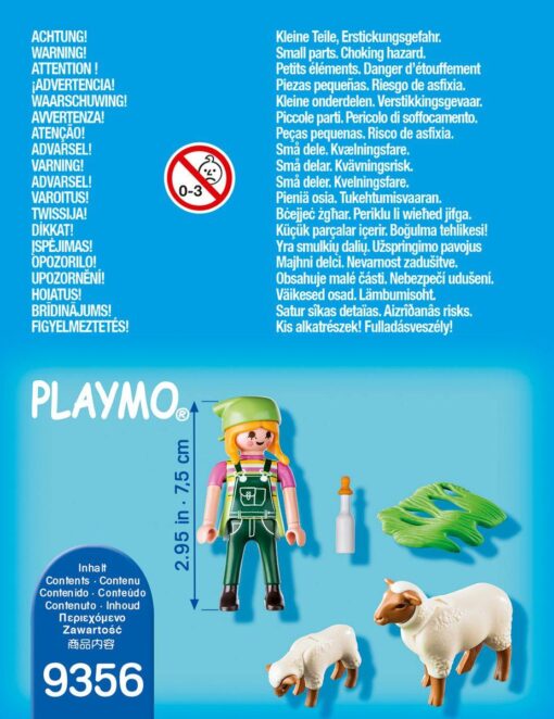 PLAYMOBIL®l Bäuerin mit Schäfchen1