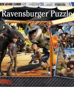 Puzzle Dreamworks Dragons Drachenreiter, 3x49 Teile.jpeg