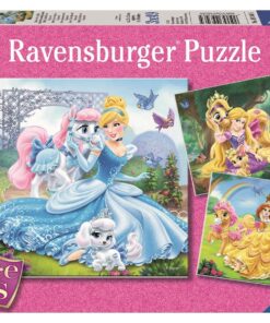 Puzzle Palace Pets Belle, Cinderella und Rapunzel, 3 x 49 Teile.jpeg