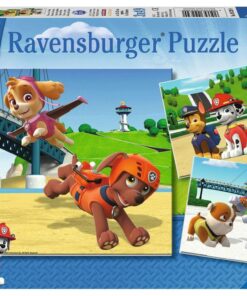 Puzzle Paw Patrol Team auf vier Pfoten, 3x49 Teile