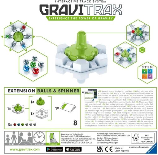 Ravensburger GraviTrax Balls & Spinner Weltpackung1