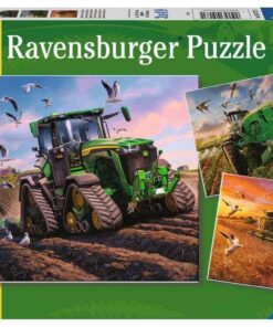 Ravensburger Kinderpuzzle 05173 - John Deere in Aktion - 3x49 Teile