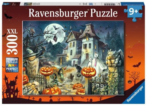 Ravensburger Kinderpuzzle 13264 - Das Halloweenhaus 300 Teile XXL