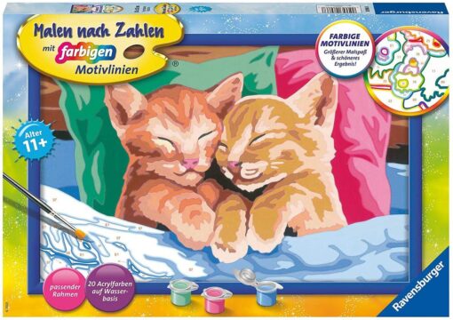 Ravensburger Malen nach Zahlen - Verschmuste Kätzchen