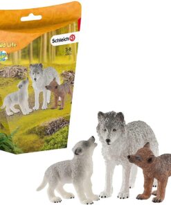 Schleich 42472 Wolfsmutter mit Welpen