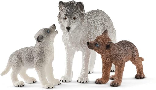 Schleich 42472 Wolfsmutter mit Welpen1