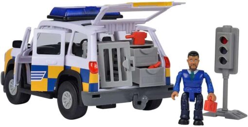 Simba Feuerwehrmann Sam Polizeiauto 4x4 mit Malcom Figur1