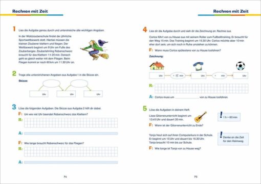 Tessloff Fit für die Schule - Schriftlich rechnen + Textaufgaben 3. Klasse2