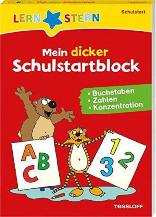 Tessloff Lernstern Mein dicker Schulstartblock. Buchstaben, Zahlen, Konzentration