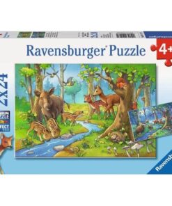 Tiere des Waldes, 2 x 24 Teile Puzzle.jpeg